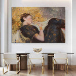 Håndmalede oliemalerier Retro Berømte Gustav Klimt moderne vægkunst
