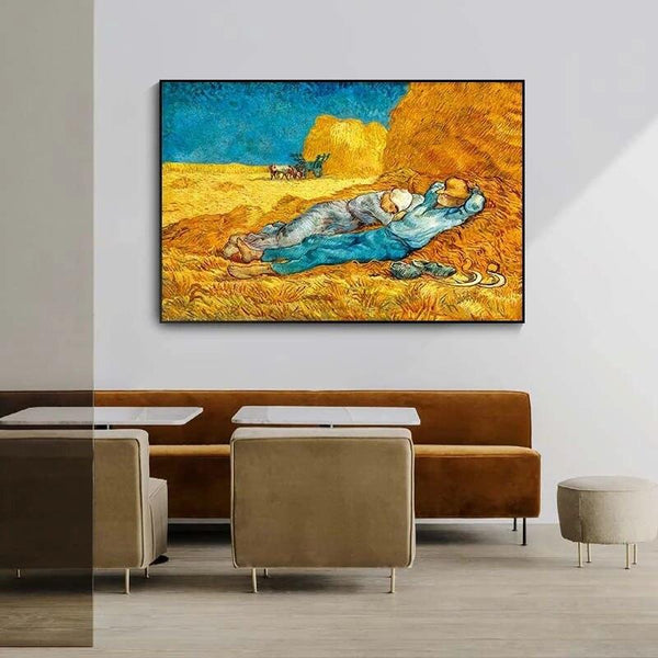 Hand Painted Vincent Van Gogh Work Lunch Break Hand Painted Oil Paintings Abstract Room Decors