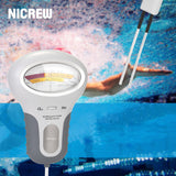 2v1 PH merací prístroj na meranie chlóru Zariadenie na testovanie kvality chlórovej vody Merací nástroj CL2 pre bazén Aquarium Spa