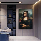 Handgemalte klassische Vintage-Ölgemälde von Da Vinci, berühmte Mona Lisas Lächeln, Wandkunst für Zuhause