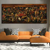 Discuter de la Divine Comédie avec Dante Art Home Decor No Frame 28X56