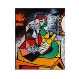 بابلو بيكاسو الدرس استنساخ اللوحة الزيتية مرسومة باليد على قماش