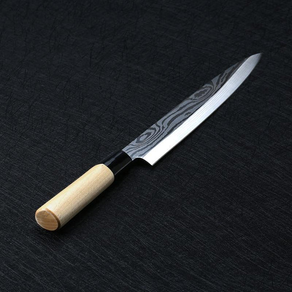 Laser Damascus Chef Knives Japanese Salmon Sushi Stainless Steel Sashimi Kitchen Knife Raw Fish