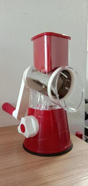 Multifunctional Drum-Type Hand-Operated Vegetable Cheese Shredder Device Grater Potato Slicer