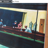 هوبر Nighthawks الاستنساخ الفني الكلاسيكي HQ قماش طباعة اللوحة