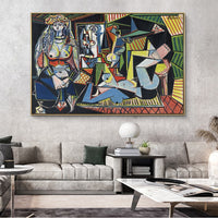 لوحة بابلو بيكاسو للسيدات الجزائر العاصمة لوحة قماشية مطبوعة عمل فني شهير