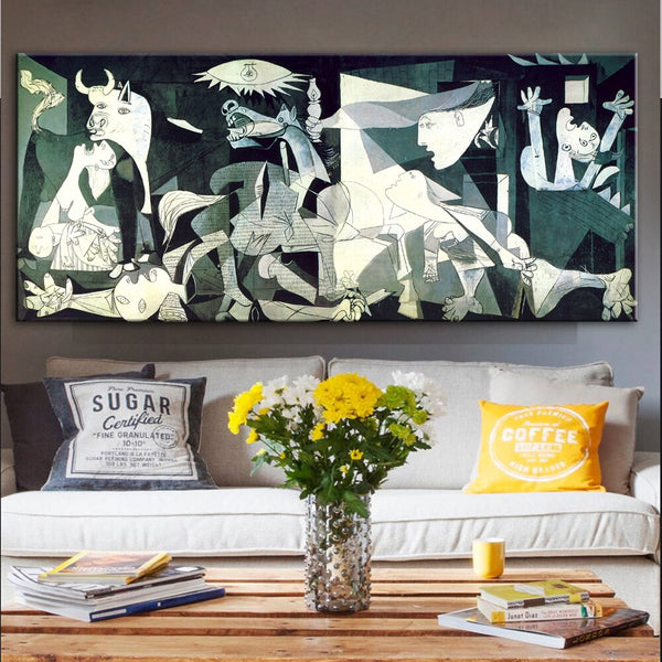 Picasso Guernica Famous Painting HQ Canvas Print Artwork Reproduction