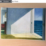Obraz na plátně Hopper Rooms by The Sea Landscape Reproduction HQ