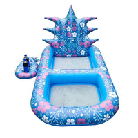 Gonflable piscine flotteur Air matelas ananas fraise forme piscine Air canapé flottant chaise avec porte-gobelet