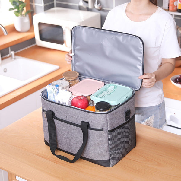 20/30L Insulated Thermal Cooler Lunch Box Storage Bag Food Beverage Fruit Fresh Keeping Storage Bag For Outdoor Camping Picnic