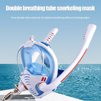 Underwater Scuba Anti Fog Full Face Diving Mask Snorkeling Respiratory Masks Safe Waterproof Swimming Equipment for Adult Youth