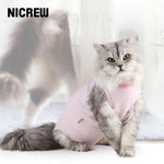 Pet Cat Sterilitatem sectam Anti-lingendi Vulnera Surgery Post Recuperatio Pet Care Clothes Shirt Breathable Feles Weaning Suit