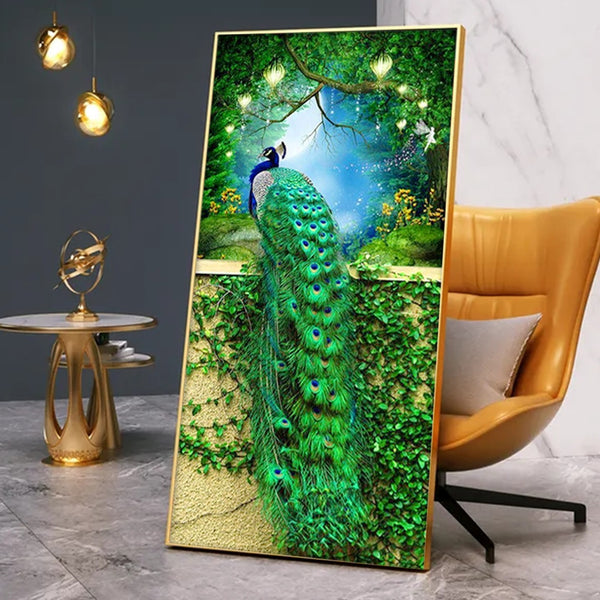 DIY 5d Diamond Painting Peacock Full Drill Square Diamond Mosaic Animals DIY Home Decoration