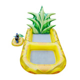 Aufblasbare Pool-Float-Luftmatratzen Ananas-Erdbeerform-Swimmingpool-Luftsofa-Schwimmstuhl mit Getränkehalter
