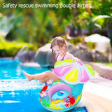 Praktischer Baby-Schwimmring-Karikatur-Pilz-aufblasbares Säuglingssommerspielzeug mit Schutz-Schwimmen-Schutz für Kinder