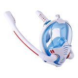 Máscara de mergulho subaquática anti-neblina Máscara de mergulho facial completa Máscaras respiratórias com snorkel Equipamento de natação à prova d'água seguro para jovens adultos