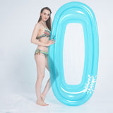 Floating Pool Water Hammock Lounger Floating Inflatable Pool Bed for Sunbath Recliner Sleeping Cushion Air Bed