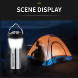 Flashlight Camping Light Outdoor Portable Camping Lights Three Modes USB Charge Lamp IPX4 Water Repellent outdoor Hiking Equpmen