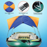 قارب الشمس المأوى مقاوم للماء قابل للنفخ مظلة واقية من الشمس غطاء خفيف الوزن قابل للطي للقوارب والتخييم واقي من الشمس للشاطئ