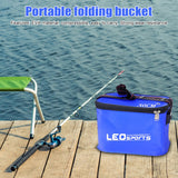 1 ცალი Fishing Box პორტატული დასაკეცი EVA Bucket ცოცხალი წყლის შესანახი ხელსაწყო მრავალფუნქციური სათევზაო ვედრო თევზის აქსესუარები