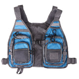 Fishing Hiking Outdoor Waistcoat Multi-Pocket Mesh Vest Portable Chest Pack Outdoor Safety Waistcoat Fishing Apparel