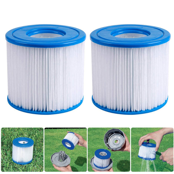 Swimming Pool Replacement Cylindrical Filter PET Universal Washable Reusable Swimming Pool Pump Filter Cartridge