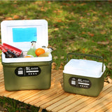 6L / 9L Autokühlschrank Gefrierschrank Wärme- und Kälteerhaltung für das Auto Zuhause im Freien für die Aufbewahrung von Picknicks auf Reisen
