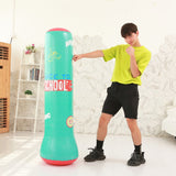 120 cm Aufblasbarer Boxsack Erwachsene Kinder Boxen Punch Sandsack Training Target Stress Übung für Kindergeschenke