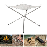 Outdoor Folding Camping Wood Burner Picnic Camping Fire-Burning Detachable Barbecue Grill Bonfire Stove Wood Stove