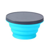 720ML Пренослив силиконски чинии за вода Кутија за ручек со капак за патување.