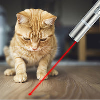 Pet Laserpointer USB wiederaufladbarer roter Laser UV-Licht Taschenlampe Lustige Katze Chaser Stick Interactive Laser Pen Pointer Katzenspielzeug