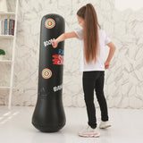 120 cm Aufblasbarer Boxsack Erwachsene Kinder Boxen Punch Sandsack Training Target Stress Übung für Kindergeschenke