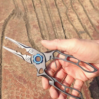 მრავალფუნქციური Fishing Plier Scissor Fishing Tools Braid Line Lure Cutter Hook Remover თევზაობა საჭრელი თევზის გამოყენება მაშები მაკრატელი