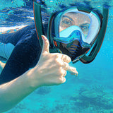 Plongée sous-marine Anti-buée Masque de plongée intégral Snorkeling Masques respiratoires Équipement de natation étanche et sûr pour les jeunes adultes