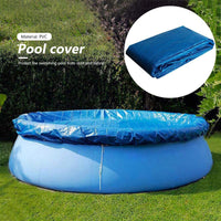 Pool Cover Swimming Round Pool Cover Protector Waterproof Dust Swimming Pond with Rope Insulation Film for Home