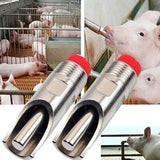 5/10 pièces abreuvoir de porc en acier inoxydable automatique mamelon à boire pour animaux de ferme bétail vache porc mamelon abreuvoir outils