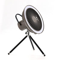 Multifunkční domácí spotřebiče USB nabíjecí stojan na stolní stativ Chladicí ventilátor s nočním osvětlením Venkovní kempingový stropní ventilátor
