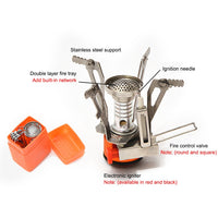 Camping Gas Stove Outdoor Mini Camping Stoves Folding Outdoor Gas Stove Portable Furnace Cooking Picnic Split Stoves Cooker