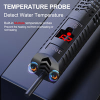 SUNSUN Akvárium Ponorné ohřívače Rybí nádrž LCD Displej Digitální Nastavitelná tyč na ohřev vody Automatická konstantní teplota
