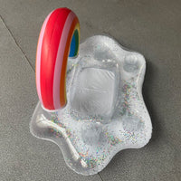 Inflatable Cup Holder Rainbow Floating Beer Drink Cooler Table Bar Tray Coaster Swimming Pool Beach Float Bathing Toy