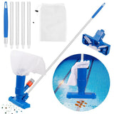 Pool Vacuum Head with Brush Bag Pole for Sama Ground in Ground Pools Spas Ponds Fountains Cleaning Tool Pool Na'urorin