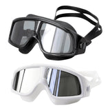 Регулируемые очки для плавания с большой оправой, женские и мужские очки, водонепроницаемые, водонепроницаемые, с защитой от запотевания HD, очки для дайвинга