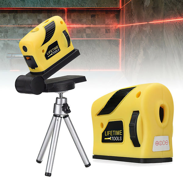 Portable Laser Level Construction Tools Point Line Cross Laser Red 500nm Horizontal Vertical Laser Leveling Device with Tripod