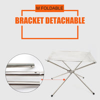 Foldable Mesh Fire Pit Practical Multi-functional Durable Stainless Steel Outdoor BBQ Bonfire Wood Stove Fire Rack