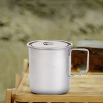 1 tassa de tassa de titani per acampar tassa de cafè a l'aire lliure 600 ml tassa per beure de pícnic de titani per acampar i escalar