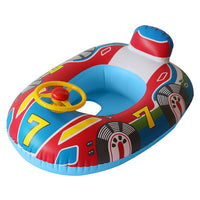 Gonfiable Flottant Seat Barca Baby Pool Swim Ring Natation Safe Raft Kids Water Car For Baby Water Fun Toys Regali d'anniversariu