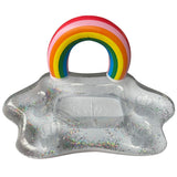 Nadmuchiwany uchwyt na kubek Rainbow pływający napój chłodzący do piwa stół barowa taca Coaster basen pływak plażowy zabawka do kąpieli