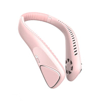 Portable Bladeless Hanging Neck Fan 4000mAh USB Rechargeable Neck Sport Fan Air Conditioner Summer Cooling Wearable Neckband Fan