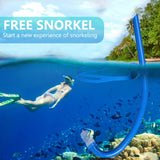 Justerbar Snorkel Trænings Åndedrætsslange Undervandsdykning Voksen Air Tube til udendørs havpool tilbehør
