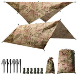 Tendal turístic lona de tenda de campanya simple refugi d'ombra a prova de vent impermeable lona de càmping kit d'accessoris de lona de tendal